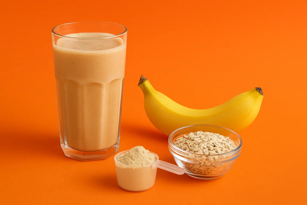 اسموتی پروتئینی و موز به عنوان ترکیب طلایی وعده قبل از تمرین