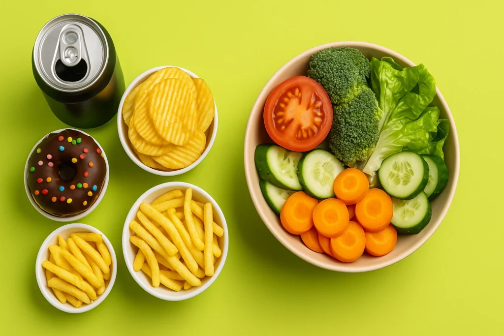 خوراکیهای مضر برای لاغری شکم و پهلو بانوان