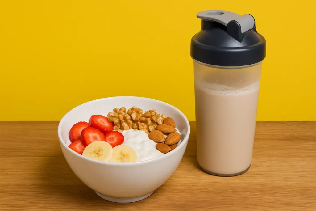 تغذیه سالم و وعده ریکاوری پس از تمرین برای بانوان ورزشکار در برنامه بدنسازی سه روز در هفته بانوان مبتدی