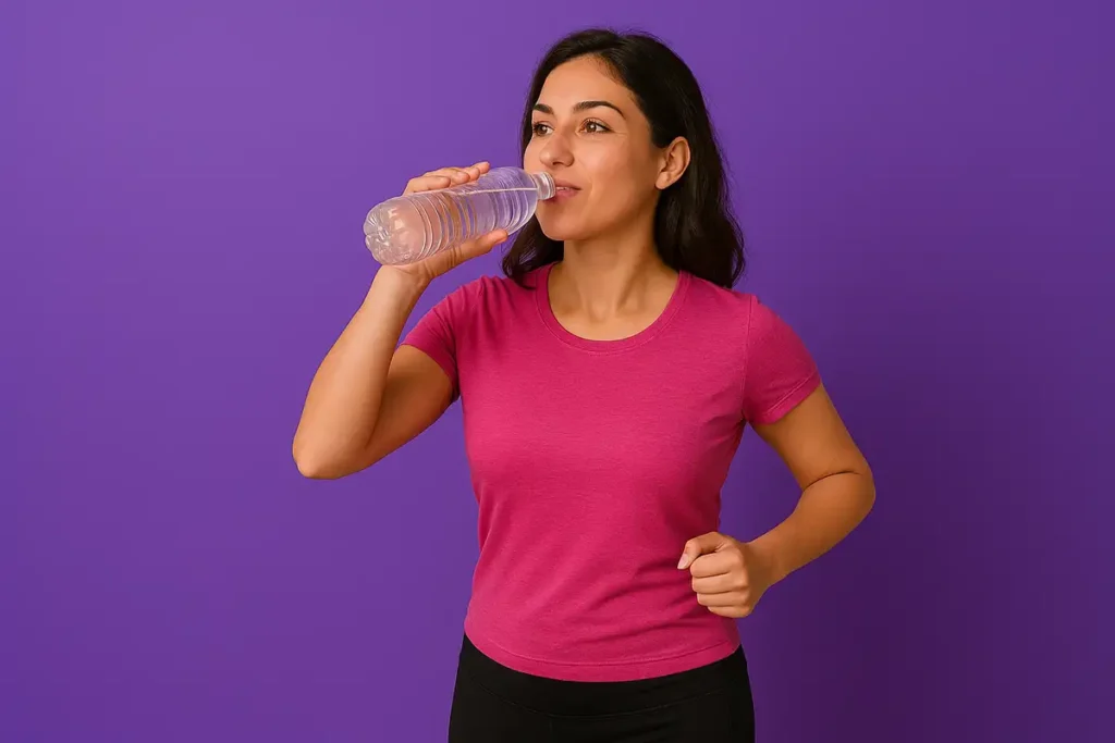 زن ورزشکار در حال پیادهروی صبحگاهی بعد از مهمانی برای بازگشت به تعادل رژیم غذایی