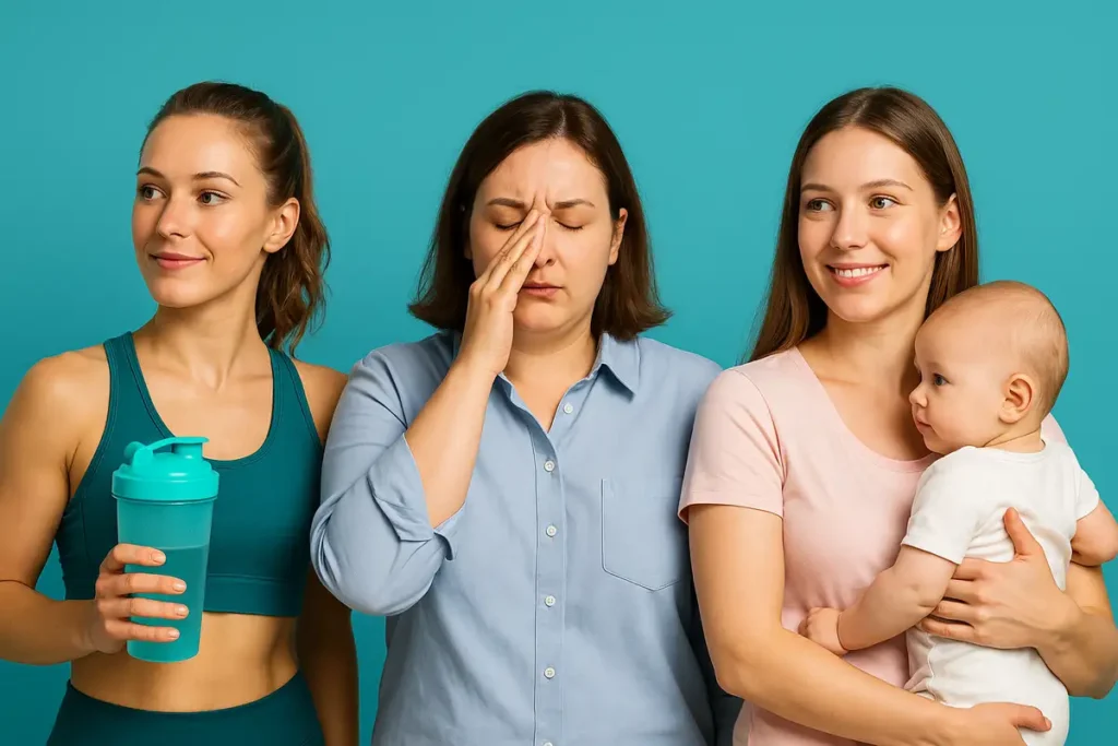 تصویر زنان مختلف با نیازهای متفاوت به مکملهای تقویت سیستم ایمنی