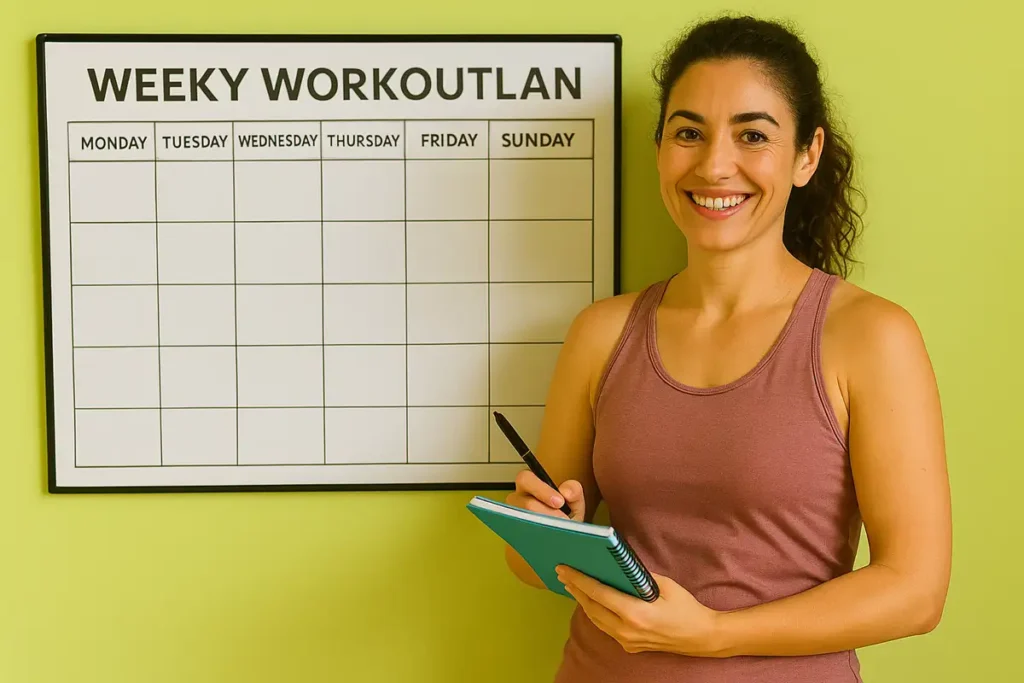 برنامه تمرینی هفتگی برای سفت کردن بازوها با لوازم فیتنس روی میز