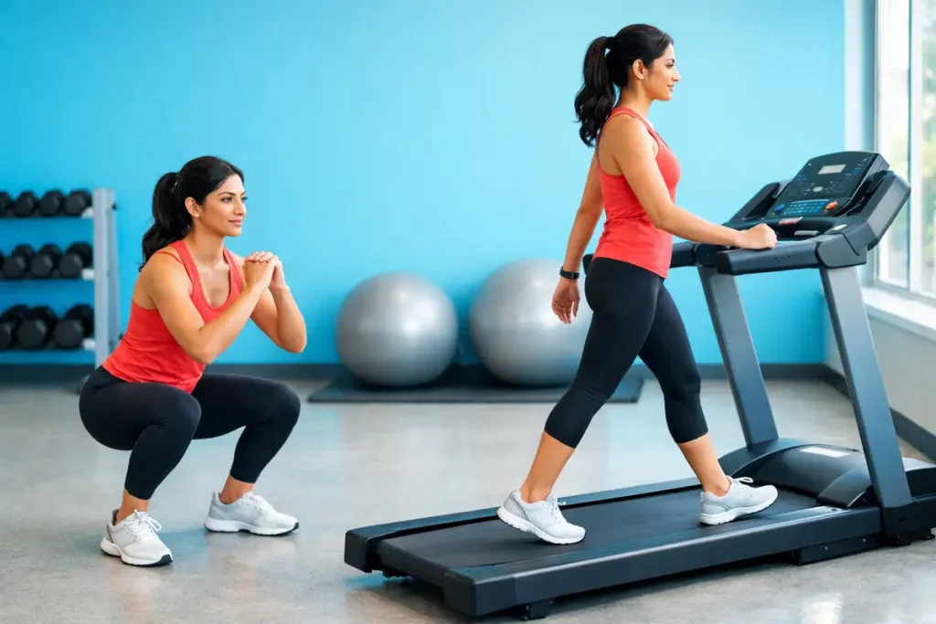 تمرین ترکیبی هوازی و قدرتی برای باریک و کشیده شدن رانها