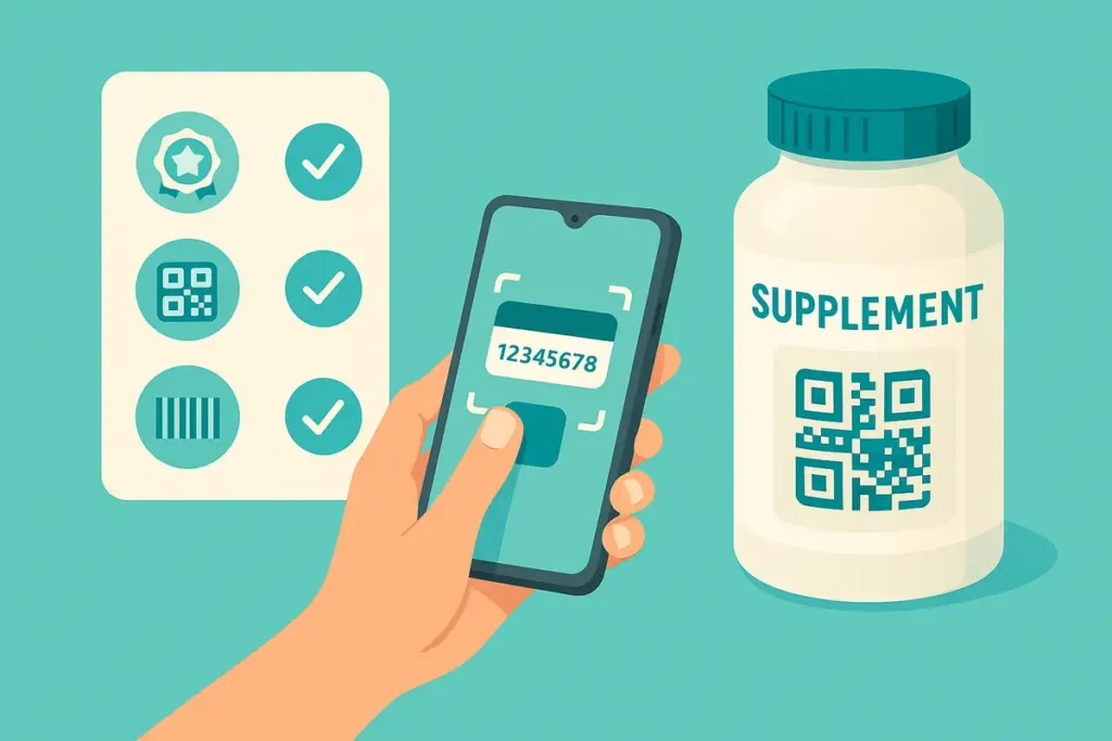 چک‌لیست بررسی هولوگرام و کد QR برای تشخیص سریع مکمل اصل